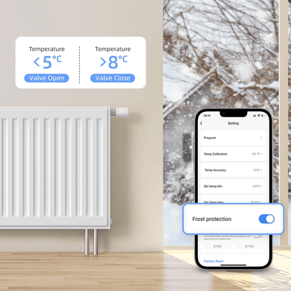 AVATTO Tuya Smart Radiator Valve  WiFi Thermostatic TRV Temperature Controller With Alexa And Googl 3