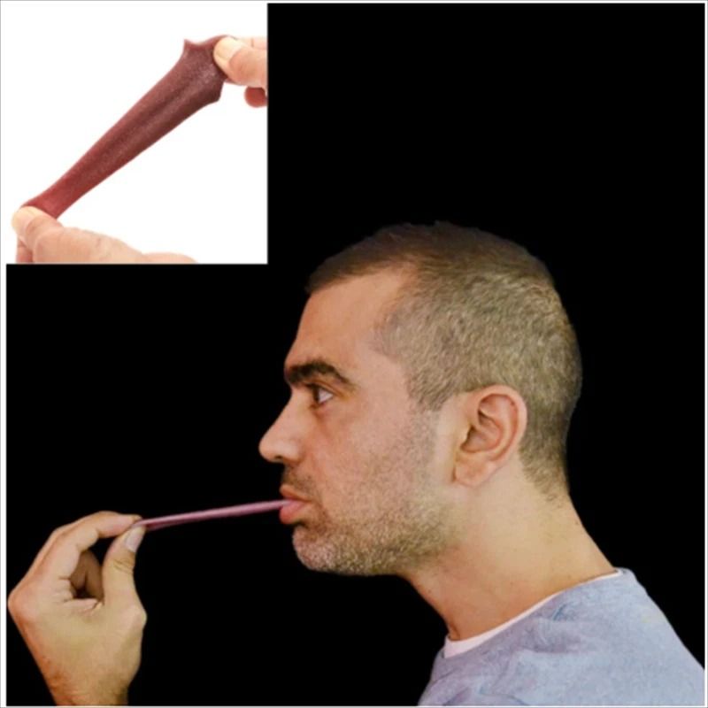 2 Pack Realistic Fake Tongue  Stretchable Gag Joke Prank Toy For Magic Tricks  Scary Funny Pranks 3