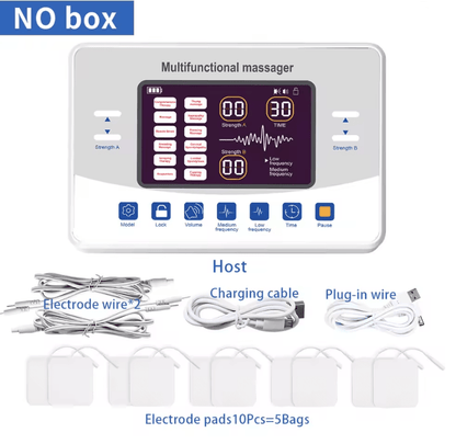 12Mode TENS And EMS Pulse Massager  Electronic Muscle Stimulator For Pain Relief And Recovery 12