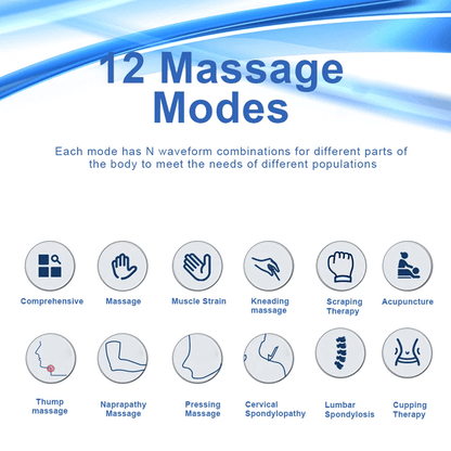 12Mode TENS And EMS Pulse Massager  Electronic Muscle Stimulator For Pain Relief And Recovery 1