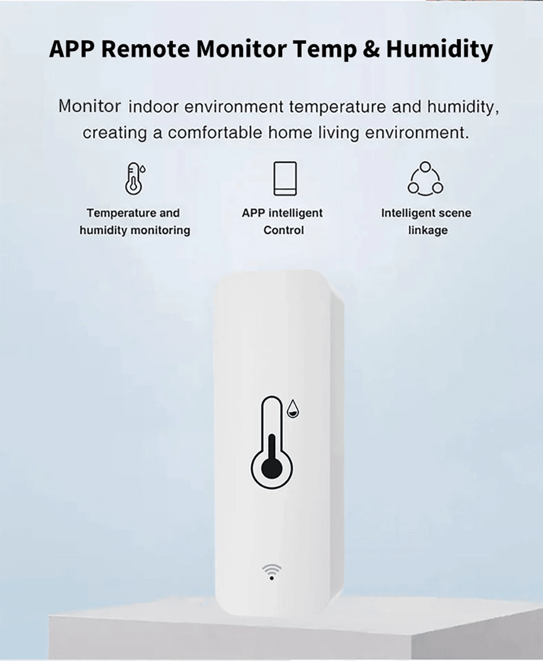Tuya Smart WiFi Temperature And Humidity Sensor  Indoor Hygrometer Monitor With Alexa And Google Ho 1