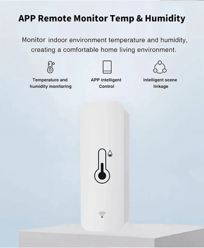 Tuya Smart WiFi Temperature And Humidity Sensor  Indoor Hygrometer Monitor With Alexa And Google Ho 1