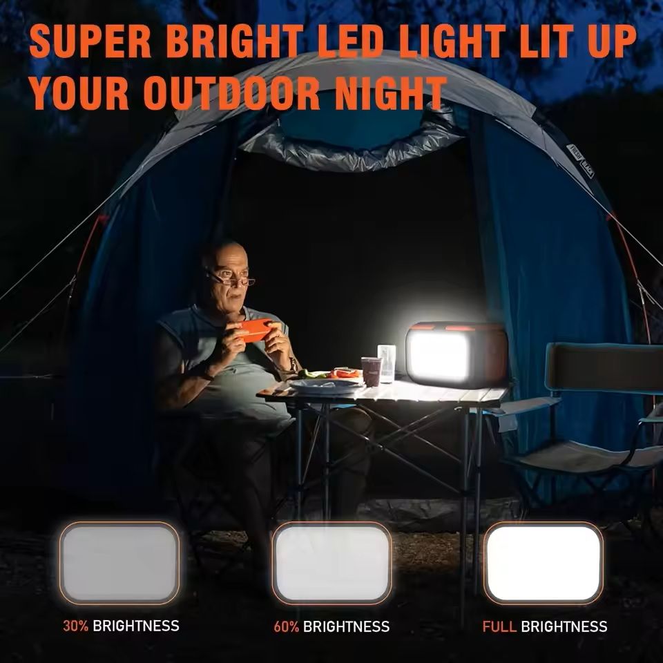 Portable Power Station With AC Outlets  200W  300W  600W Solar Generator For Camping And Home Backu 2