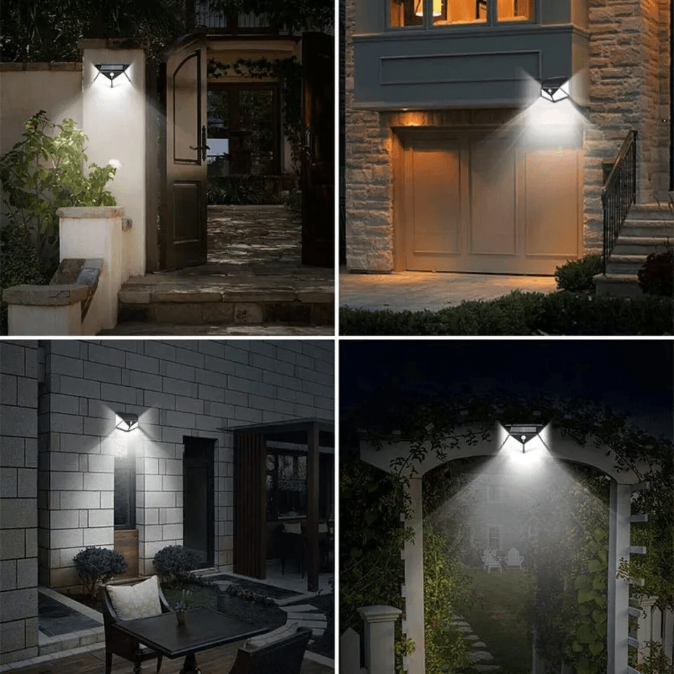 Solar Power LED Light PIR Motion Sensor Outdoor Security Lamp For Wall Garden Patio  Pathway 7