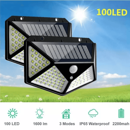 Solar Power LED Light PIR Motion Sensor Outdoor Security Lamp For Wall Garden Patio  Pathway 3