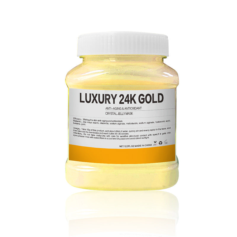 350g Hydrating 24K Gold Soft Mask Powder Rose Petal Crystal Jelly Mask Powder Skin Care 10