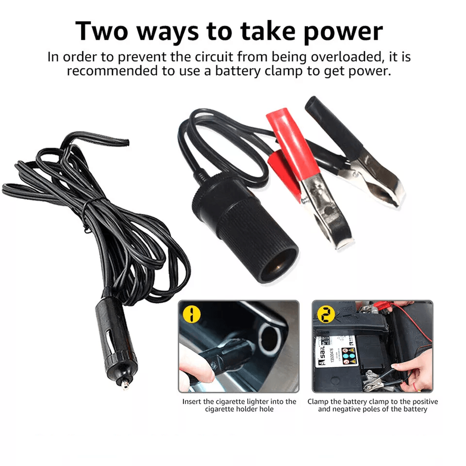 Heavy Duty Portable Air Compressor Car Tire Inflator Electric Auto Pump For Fast Tire Inflation  Em 9