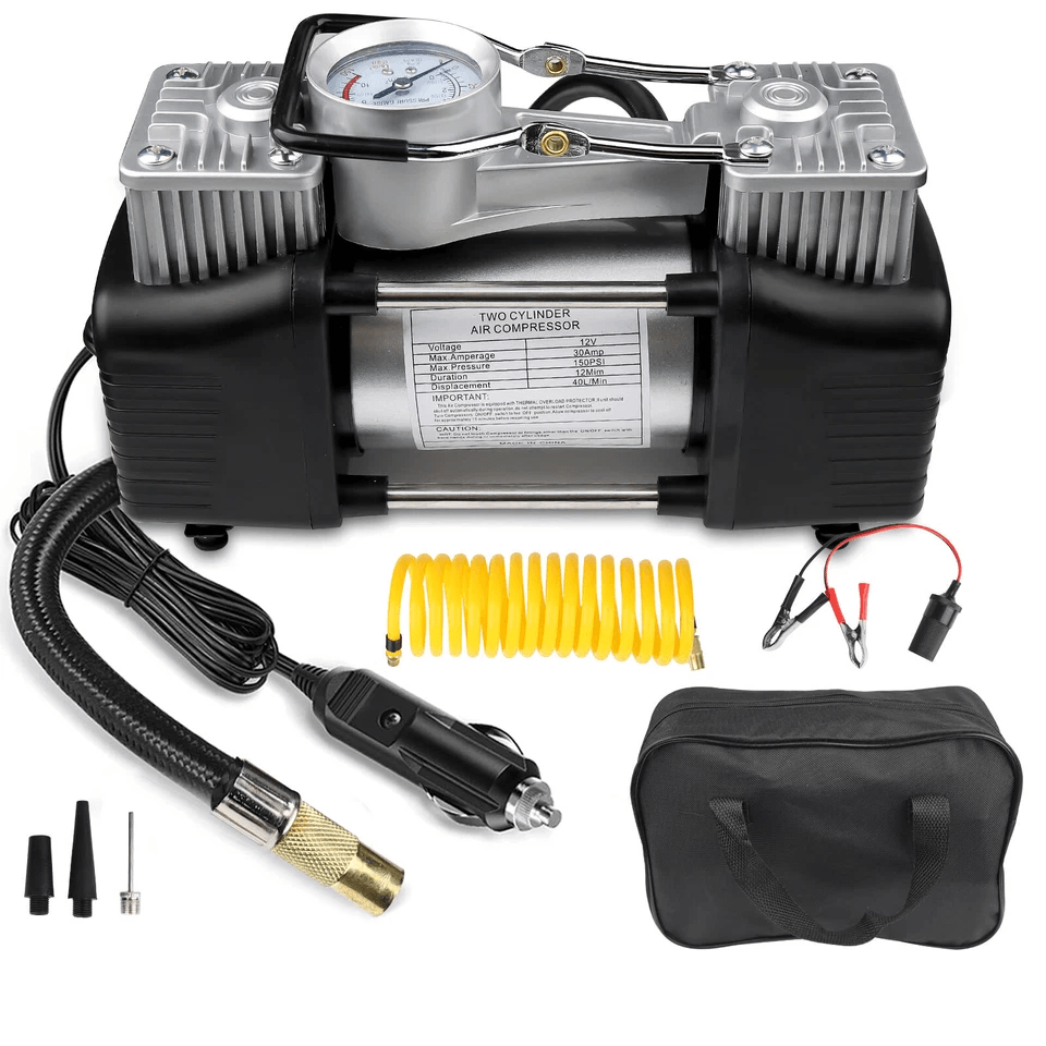 Heavy Duty Portable Air Compressor Car Tire Inflator Electric Auto Pump For Fast Tire Inflation  Em 6