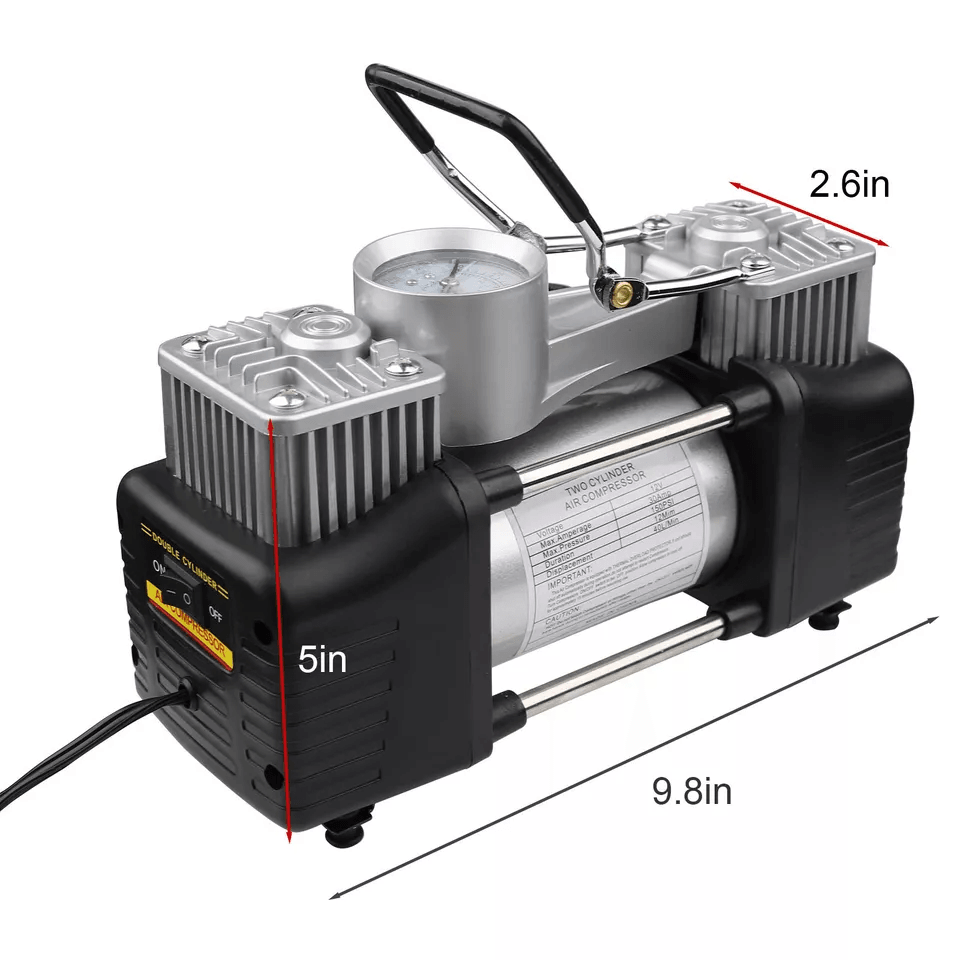 Heavy Duty Portable Air Compressor Car Tire Inflator Electric Auto Pump For Fast Tire Inflation  Em 11