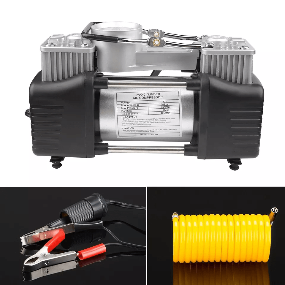 Heavy Duty Portable Air Compressor Car Tire Inflator Electric Auto Pump For Fast Tire Inflation  Em 4