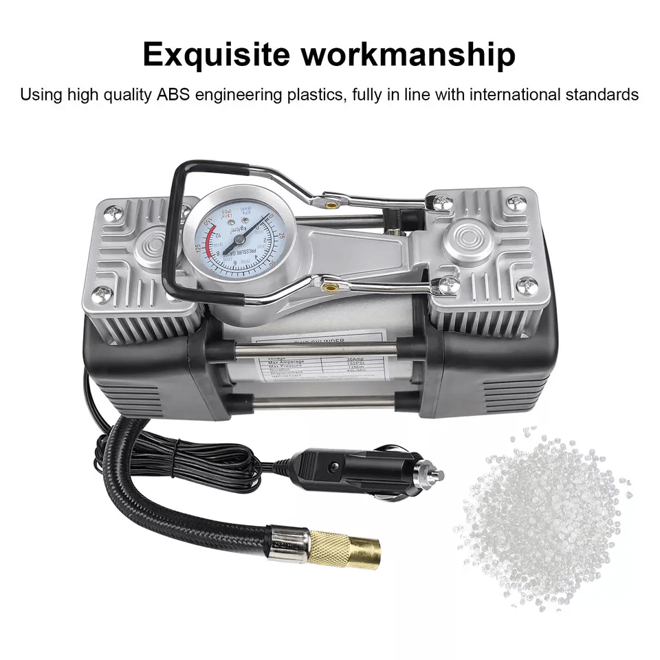 Heavy Duty Portable Air Compressor Car Tire Inflator Electric Auto Pump For Fast Tire Inflation  Em 7