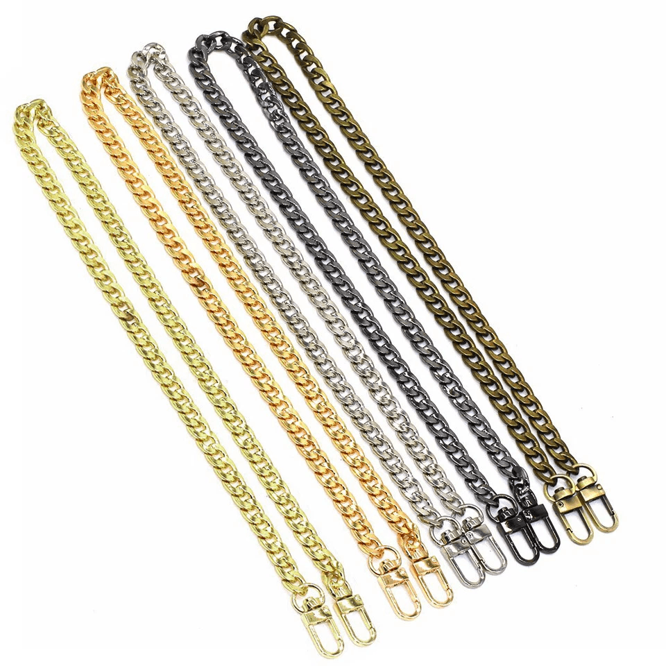 Replacement Purse Chain Strap, Metal Shoulder Crossbody Handbag Handle
