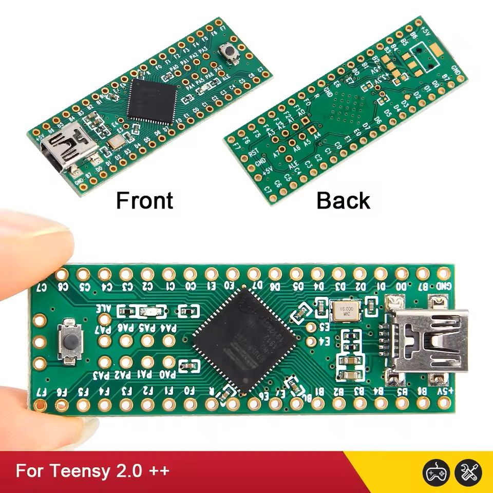 USB AVR Development Board With AT90USB1286 Chip  Keyboard Mouse Emulation Compatible 7