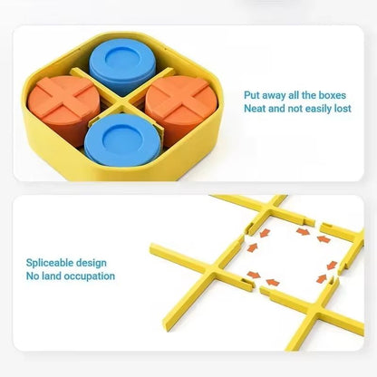 Super TicTacToe Puzzle Chess Game  Compact Family Strategy Board Game 4
