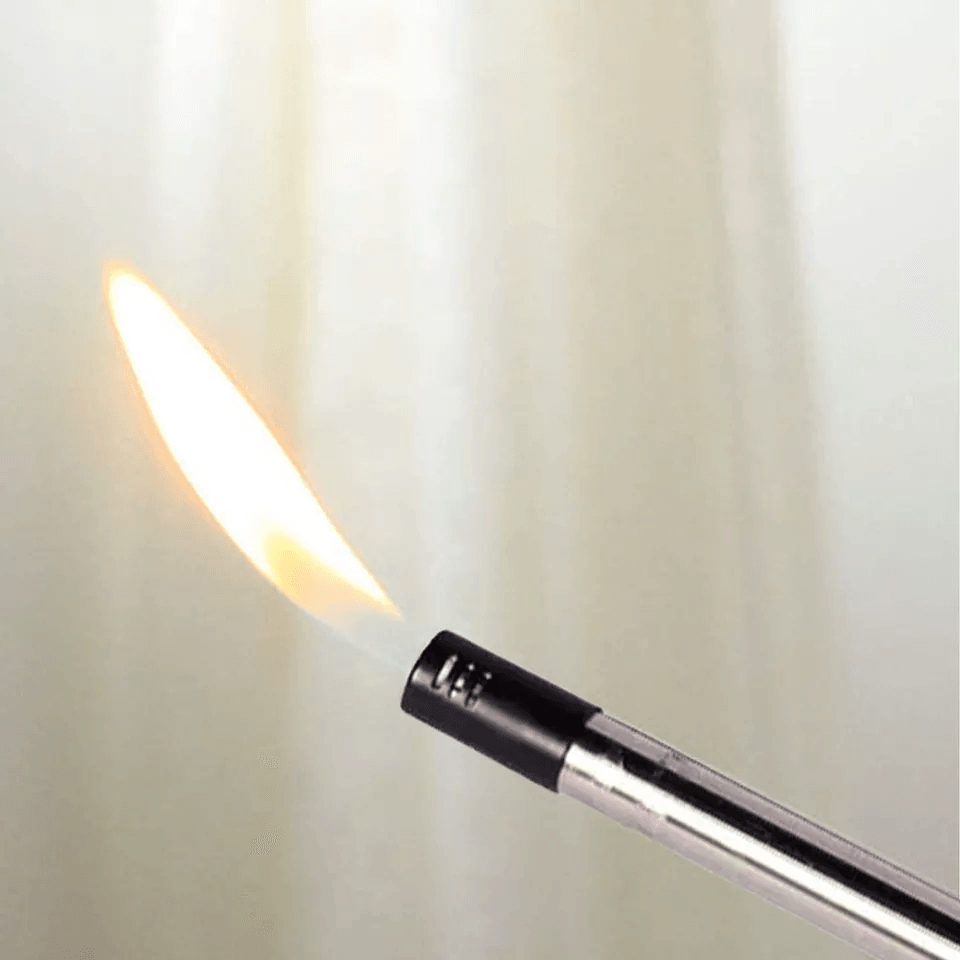 Refillable BBQ Lighter For Butane Kitchen Stove Adjustable Fireplace Grill  Candle Igniter Flame Li 1