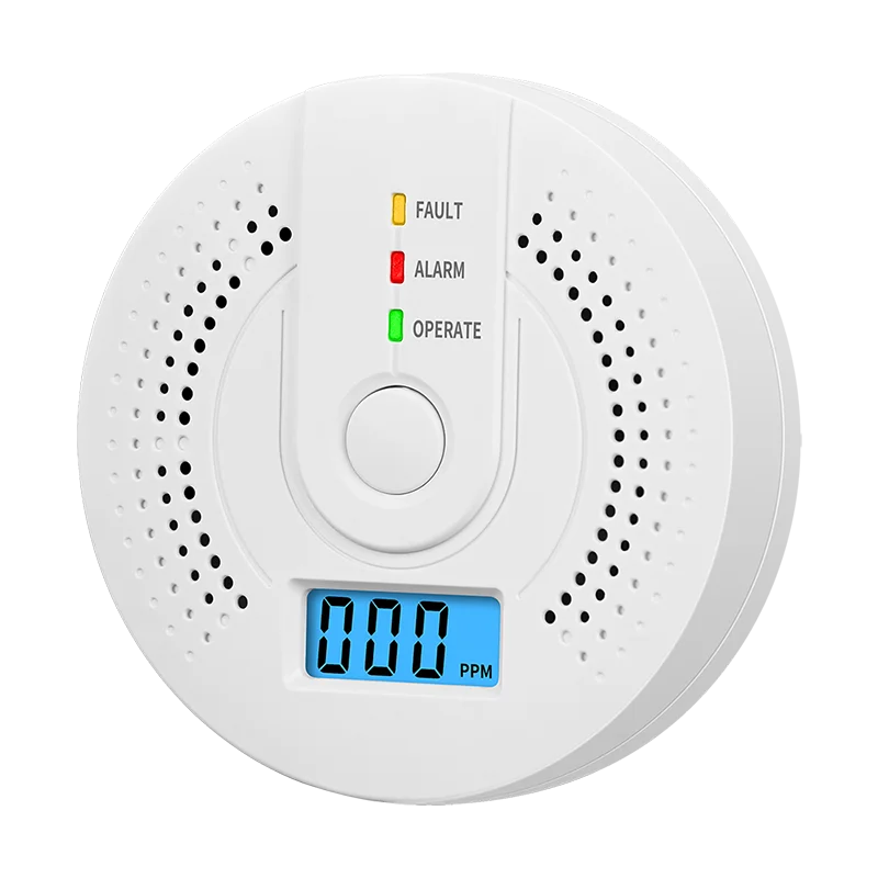 Digital CO Alarm DetectorIndependent Carbon Monoxide Sensor With Loud 85dB Alarm  Flash Warning Saf 3