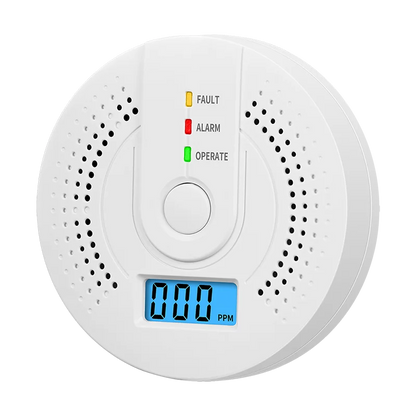 Digital CO Alarm DetectorIndependent Carbon Monoxide Sensor With Loud 85dB Alarm  Flash Warning Saf 3