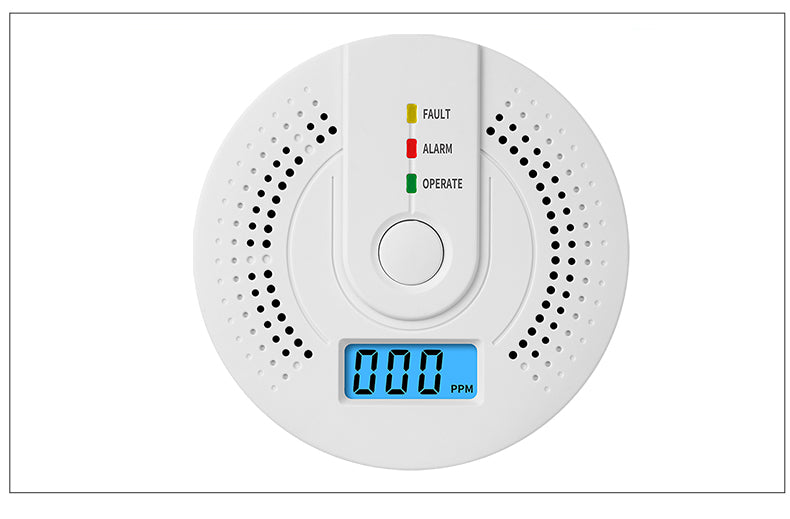 Digital CO Alarm DetectorIndependent Carbon Monoxide Sensor With Loud 85dB Alarm  Flash Warning Saf 6