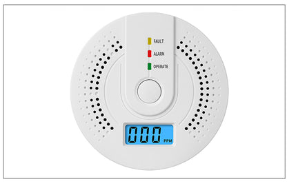 Digital CO Alarm DetectorIndependent Carbon Monoxide Sensor With Loud 85dB Alarm  Flash Warning Saf 6