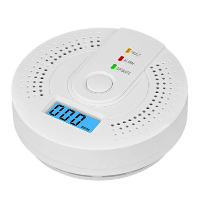 Digital CO Alarm DetectorIndependent Carbon Monoxide Sensor With Loud 85dB Alarm  Flash Warning Saf 5