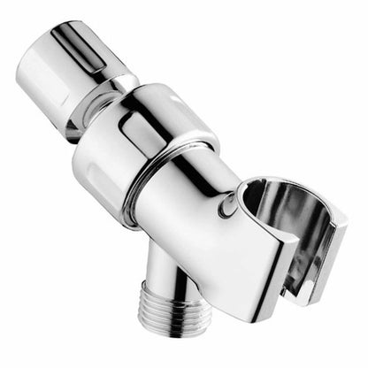 Universal Shower Head Holder  Adjustable Arm Mounted Bracket With ScrewOn Design Silver Finish 3