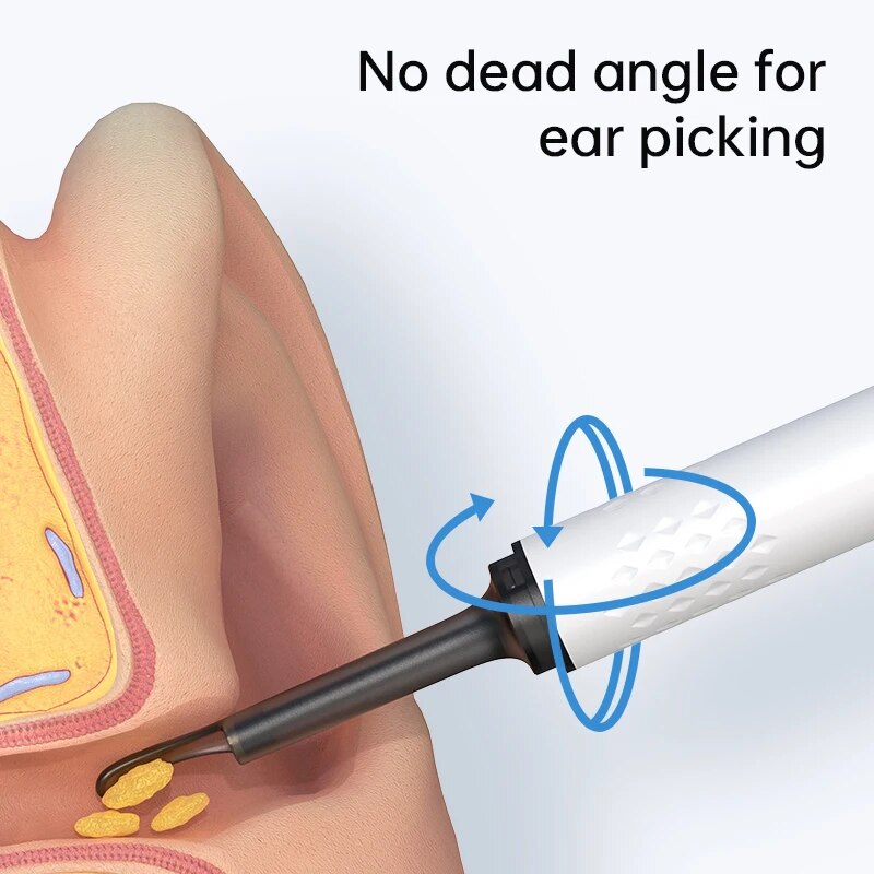 WIFI Visual Ear Cleaner Otoscope Camera 500W HD Earpick With 6 LED Lights  40mm Mini Ear Wax Remova 2