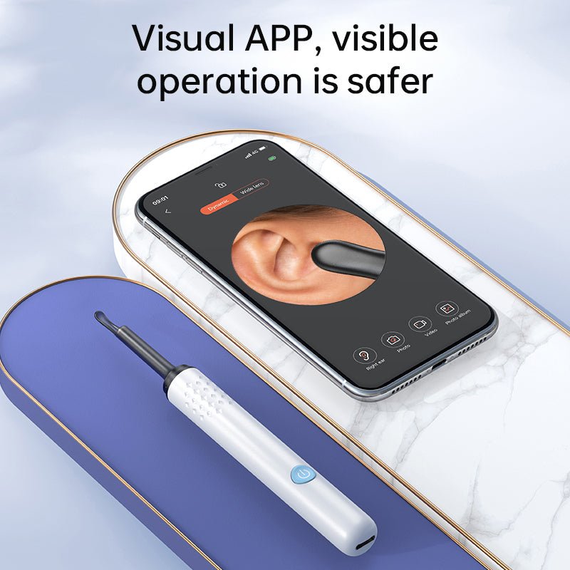 WIFI Visual Ear Cleaner Otoscope Camera 500W HD Earpick With 6 LED Lights  40mm Mini Ear Wax Remova 4