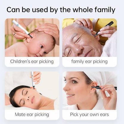 WIFI Visual Ear Cleaner Otoscope Camera 500W HD Earpick With 6 LED Lights  40mm Mini Ear Wax Remova 3