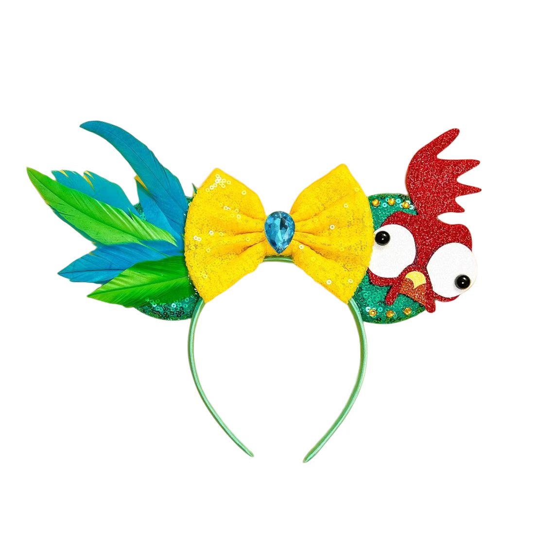 New Style Mickey Minnie Ear Headband Sequin Bows for Girls, Adults & Kids – Halloween Party Cosplay Hair Accessories