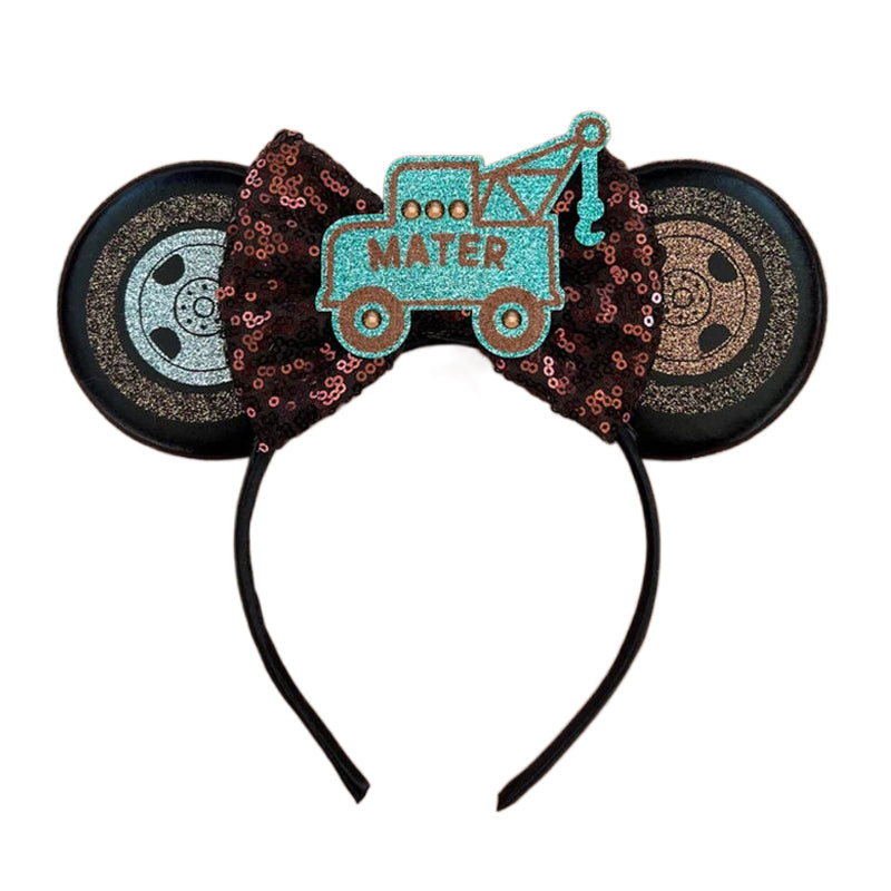 New Style Mickey Minnie Ear Headband Sequin Bows for Girls, Adults & Kids – Halloween Party Cosplay Hair Accessories