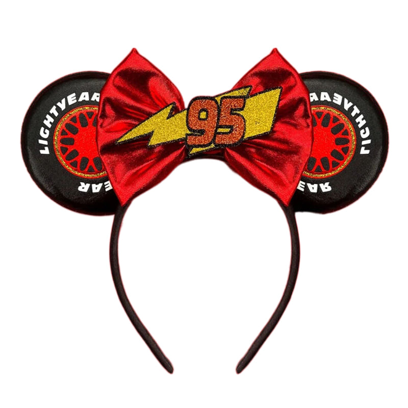 New Style Mickey Minnie Ear Headband Sequin Bows for Girls, Adults & Kids – Halloween Party Cosplay Hair Accessories
