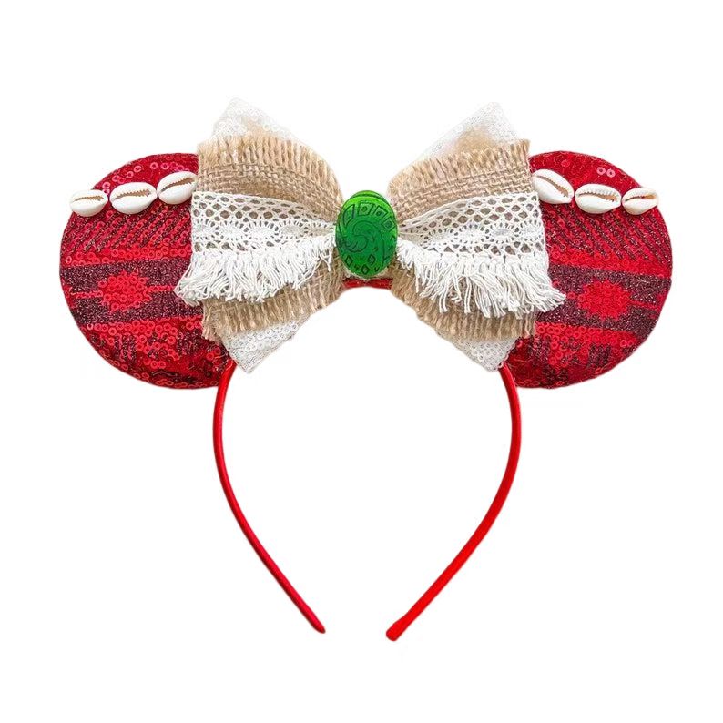 New Style Mickey Minnie Ear Headband Sequin Bows for Girls, Adults & Kids – Halloween Party Cosplay Hair Accessories