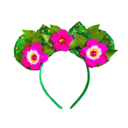 New Style Mickey Minnie Ear Headband Sequin Bows for Girls, Adults & Kids – Halloween Party Cosplay Hair Accessories