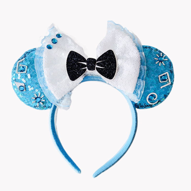 New Style Mickey Minnie Ear Headband Sequin Bows for Girls, Adults & Kids – Halloween Party Cosplay Hair Accessories