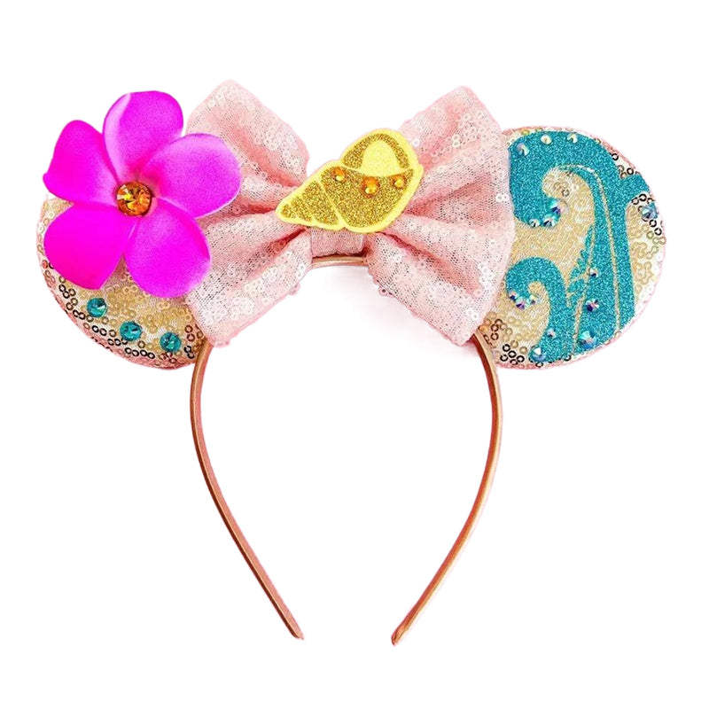 New Style Mickey Minnie Ear Headband Sequin Bows for Girls, Adults & Kids – Halloween Party Cosplay Hair Accessories