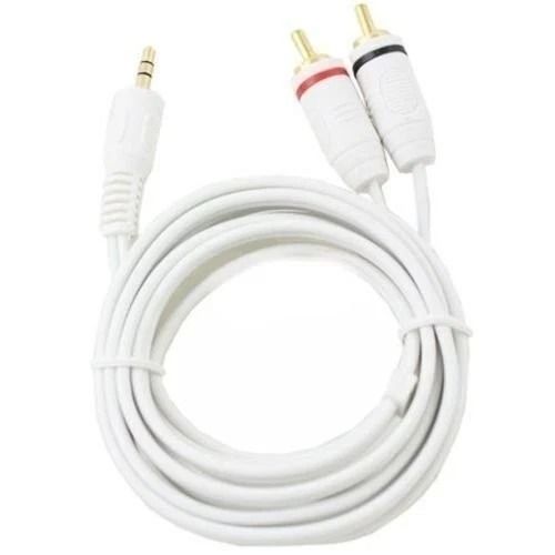 35mm Stereo Male To 2 RCA Dual Audio Male Adapter Speaker Cable HighQuality White Aux To RCA Cable  1