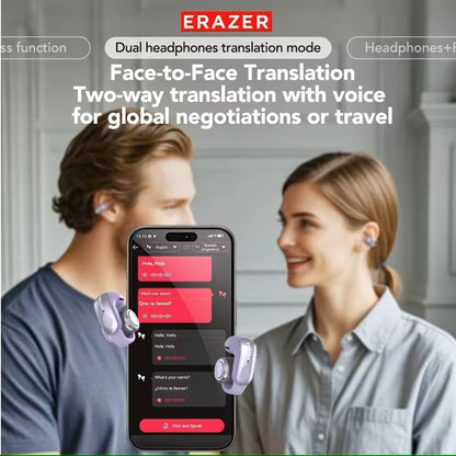 OpenEar Bluetooth Translation Earbuds With App Support  Wireless Office  Travel Headset 7