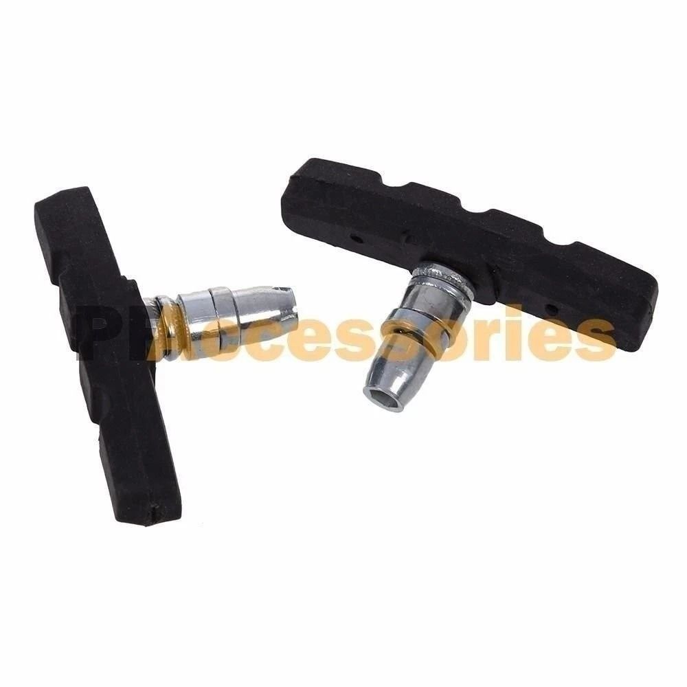 5 Pairs HighGrade Cycling Bicycle Bike VBrake Pads 70mm Shoes Pads Black  Durable Quiet Performance 1