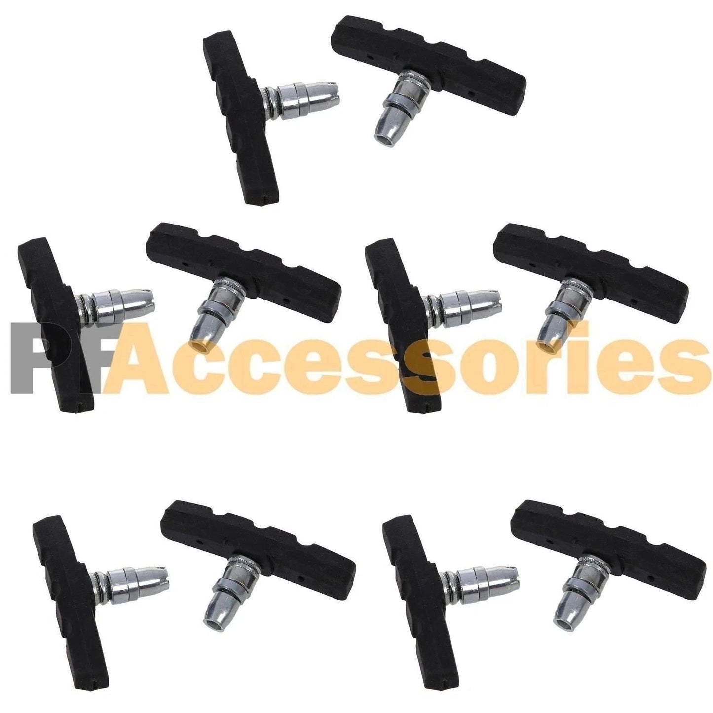 5 Pairs HighGrade Cycling Bicycle Bike VBrake Pads 70mm Shoes Pads Black  Durable Quiet Performance 2