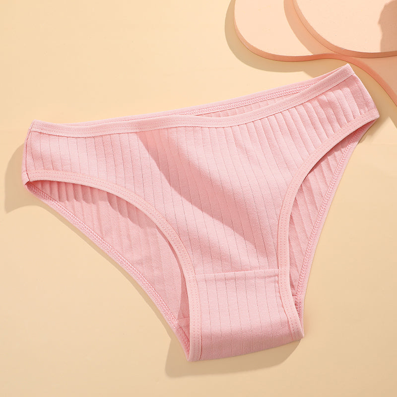 Womens Cotton Underwear 6 Piece Set Sexy  Comfortable Briefs Soft Stretch Lingerie In Striped  Soli 4