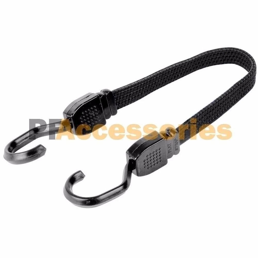 4-Pack 24 Flat Bungee Cord Straps Heavy Duty Tarp Bungee Tie Down with Hooks Elastic Bungie Straps for Secure Fastening