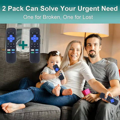 2 Pack Universal Remote Replacement For RokuCompatible Smart TVs 2