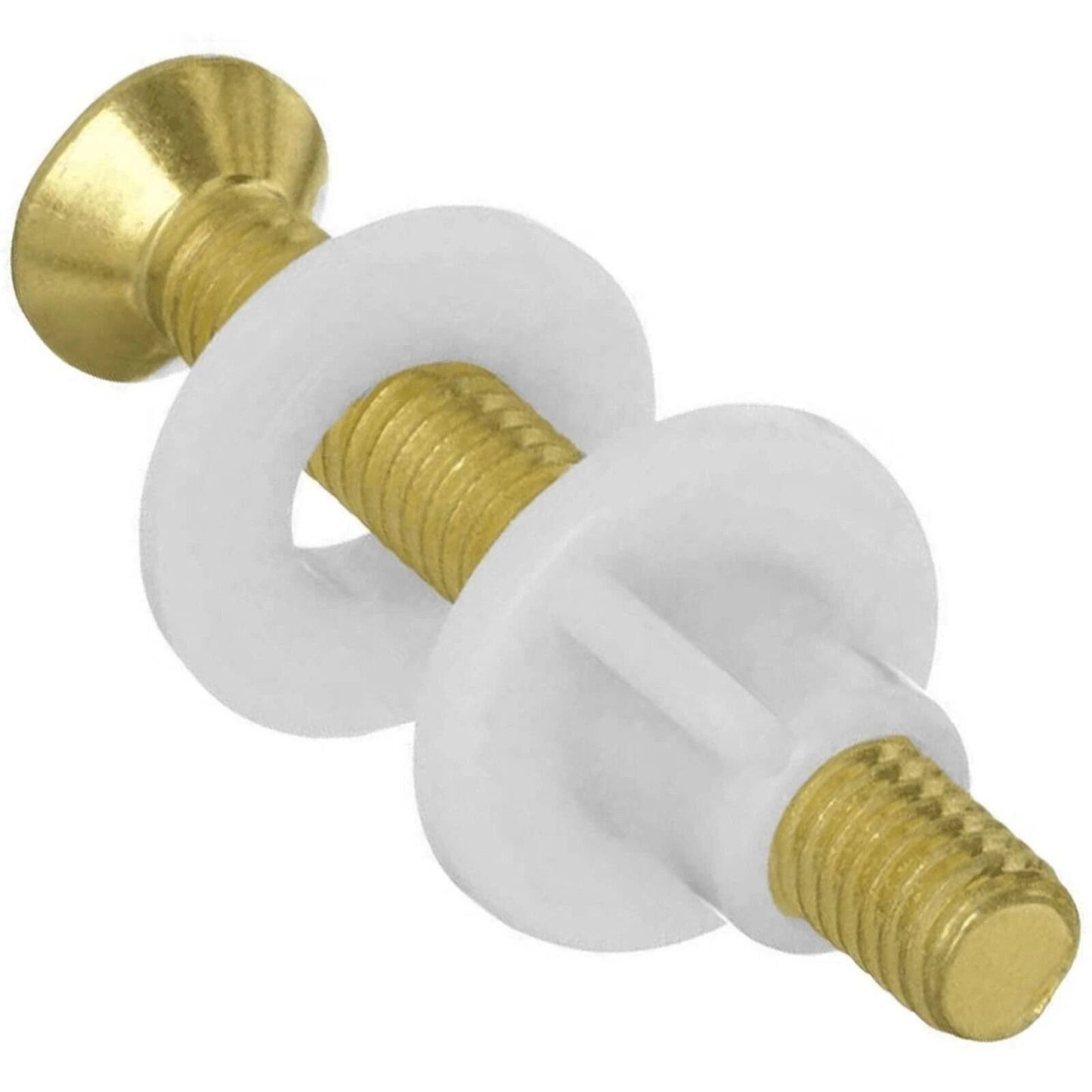 2 Pcs Brass Toilet Seat Hinge Bolts And Nuts Replacement  38 Brass Metal Screws For Secure Fit  Dur 3