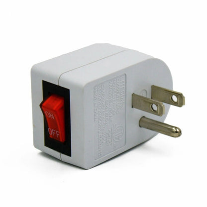 2Pack 3Prong Grounded AC Power Wall Tap  Single Outlet With ONOFF Switch 3