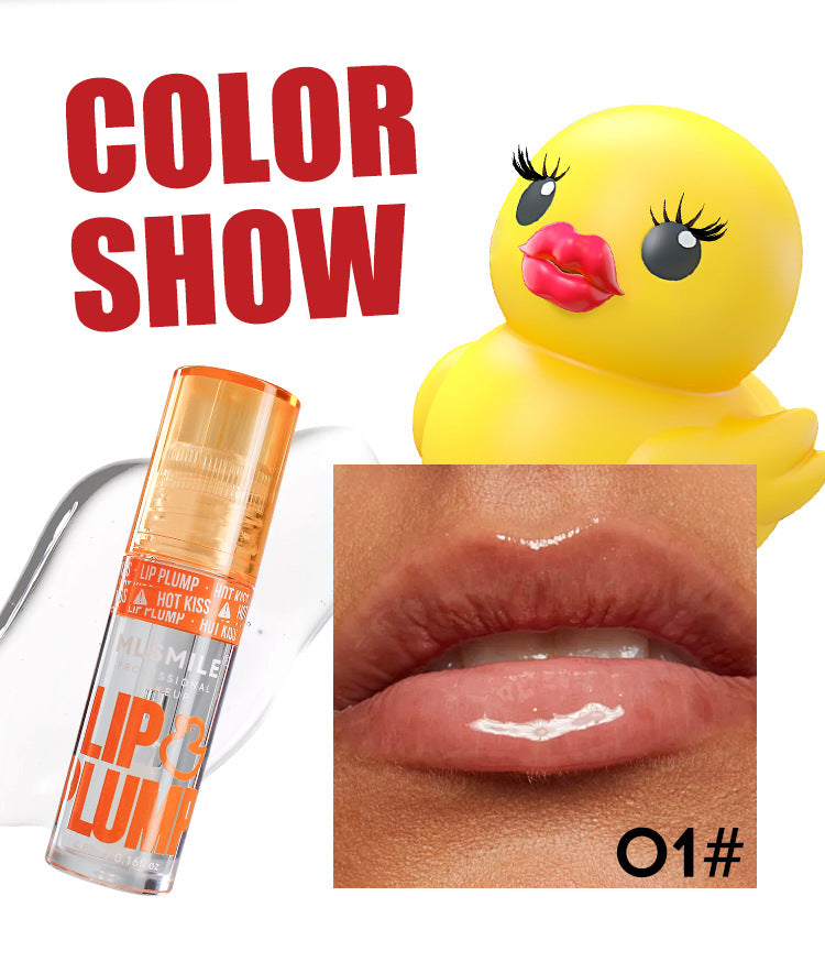 Plumping Lip Gloss Set MLSMILE Duck Lip Oil For Fuller Lips  Natural Shine Hydration  Mirror Like F 3