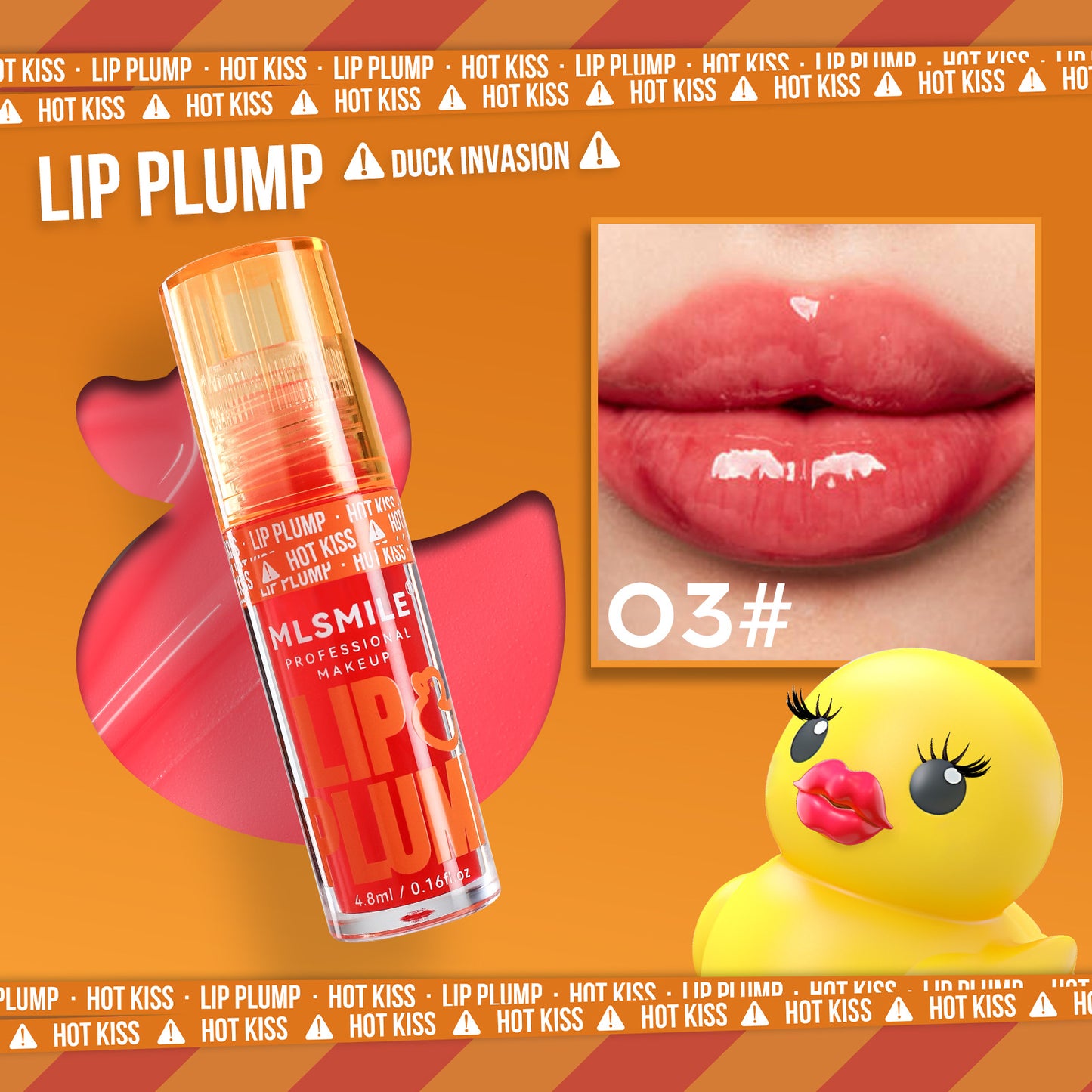 Plumping Lip Gloss Set MLSMILE Duck Lip Oil For Fuller Lips  Natural Shine Hydration  Mirror Like F 6