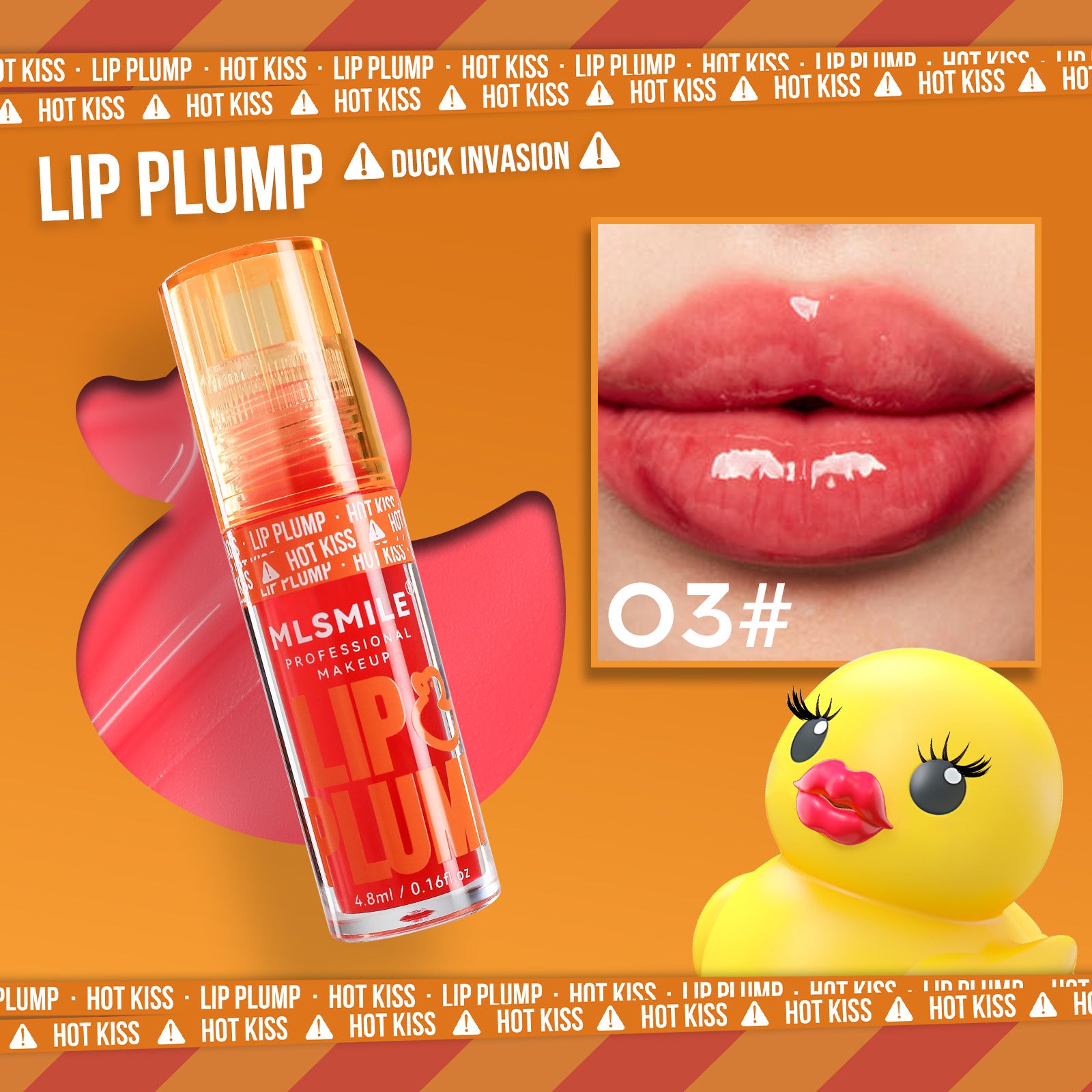 Plumping Lip Gloss Set MLSMILE Duck Lip Oil For Fuller Lips  Natural Shine Hydration  Mirror Like F 6