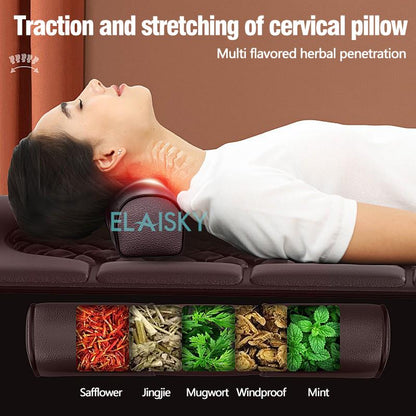 Electric Massage Mattress Vibrating Heating Infrared Massager Cushion For Neck Back  Foot Full Body 2