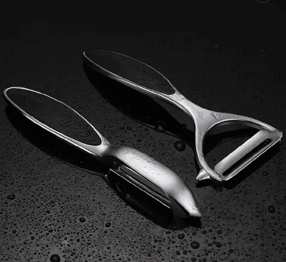 Stainless Steel Vegetable  Fruit Peeler Non Slip Handle Potato Peeler Dual Edge High Carbon Blade S 5
