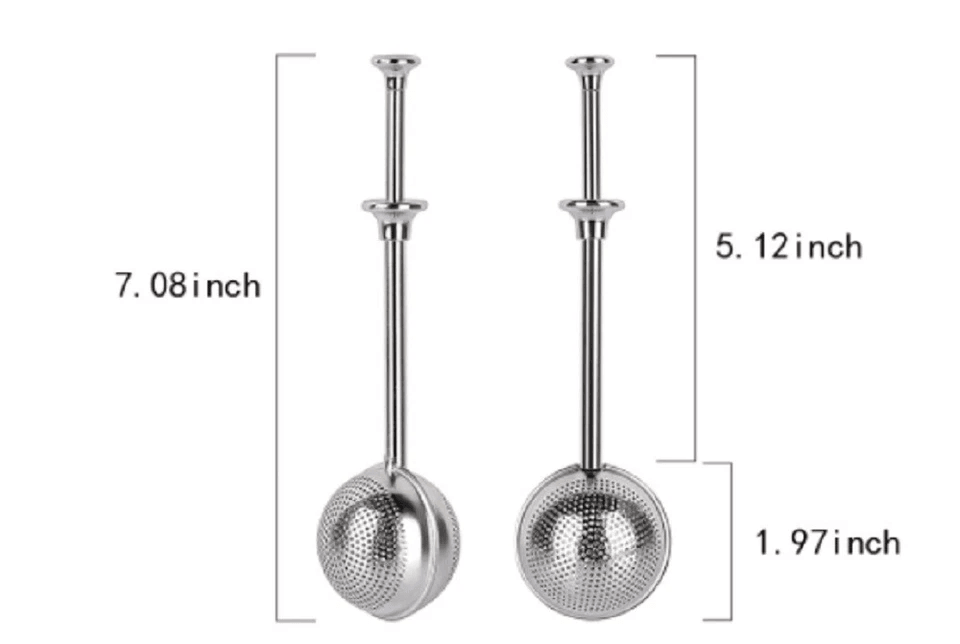 Long Handle Tea Ball Infuser Stainless Steel Reusable Strainer For Loose Leaf Tea Lovers 4